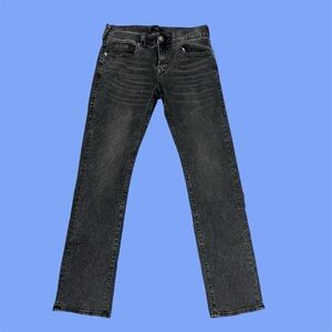 True Religion Ricky Jeans Men’s 31 Black Gray Relaxed Straight